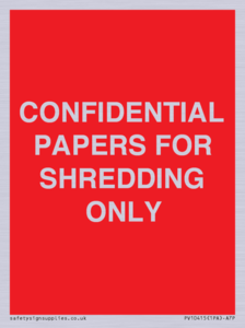 CONFIDENTIAL PAPERS FOR SHREDDING ONLY